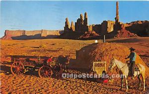 Navajo Family lives in Monument Valley, Yei Bichai Dancer and Totem Pole Ariz...