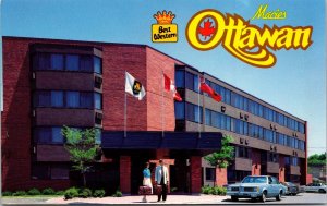 Vtg Ottawa Ontario Canada Macies Ottawan Motel Best Western Postcard