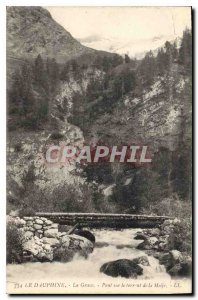 Old Postcard The Dauphine La Grave Bridge Torrent Meije