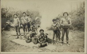 Indians Indios Urumis Serra Da Provencia c1915 Real Photo Postcard