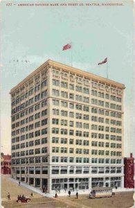 American Savings Bank & Trust Building Seattle Washington 1910 postcard