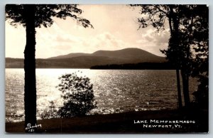 RPPC  Lake Memphremagog  Newport  Vermont  Real Photo  Postcard