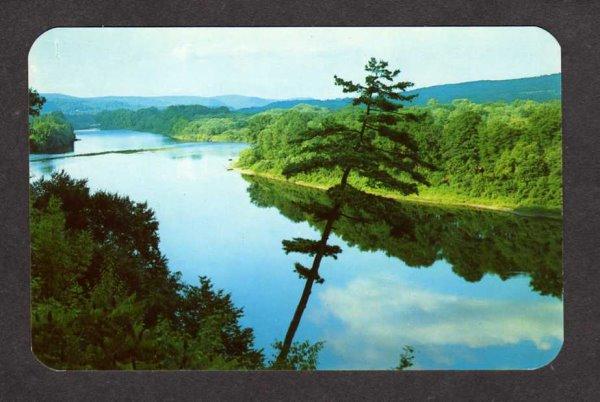 PA Delaware River Pocono Mtns Rt 209 Bushkill Milford Penn Pennsylvania Postcard