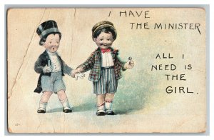 Postcard I Have The Minister All I Need Is The Girl Vintage Standard View Card 