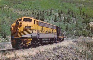 Denver & Rio Grande 5571 Railroad Train F7 East Portal Moffat Tunnel CO postcard