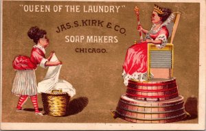 Queen of the Laundry Jas S Kirk & Co Soapmakers Chicago IL N4