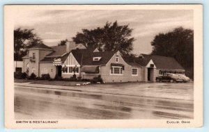 EUCLID, Ohio OH ~ Roadside SMITH'S RESTAURANT Cuyahoga County 1940s Postcard