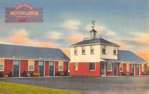 Newark New Jersey Suburban Motor Lodge Exterior Linen Antique Postcard K14168