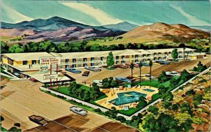 Tempe, AZ Arizona  TRANS TRAVEL MOTOR HOTEL Roadside Motel ARTISTS VIEW Postcard