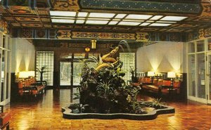 Golden Dragon GRAND HOTEL Taipei Taiwan China 1976 Hong Kong Stamp Postcard