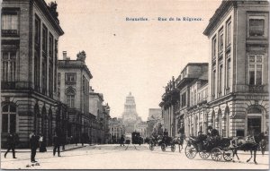 Belgium Brussels Bruxelles Rue de la Régence Vintage Postcard 04.34
