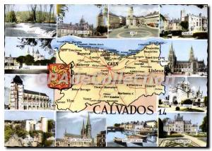 Postcard Modern Calvados Clecy St Sever Vire Creully Caen Bayeux bridge The b...