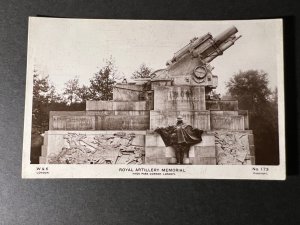 Mint England RPPC Postcard Royal Artillery Memorial Hyde Park Corner London