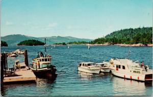 Pender Harbour BC British Columbia Boats c1971 Postcard D89
