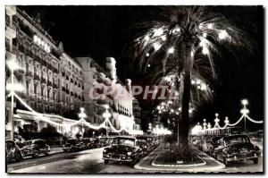 Postcard Modern Nice La Promenade des Anglais night