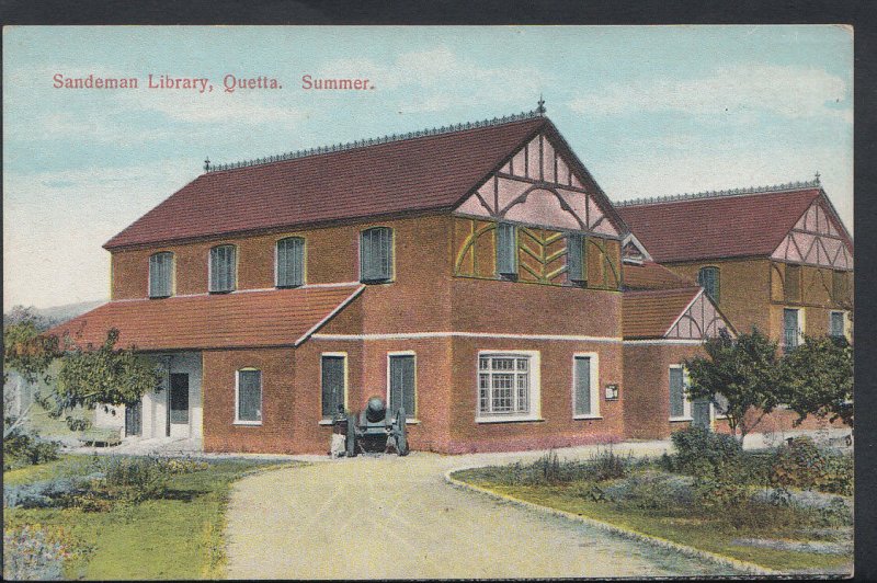 Pakistan Postcard - Sandeman Library, Quetta - Summer  RS5113