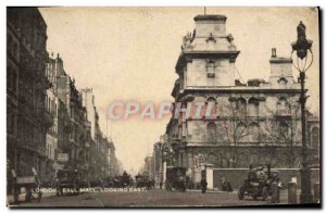 Postcard Old London Pall Mall Looking East