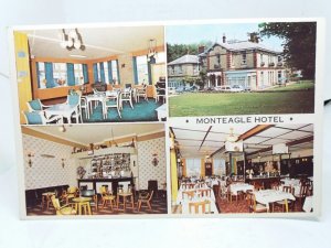 Monteagle Hotel Shanklin Isle of Wight Vintage Postcard 1973
