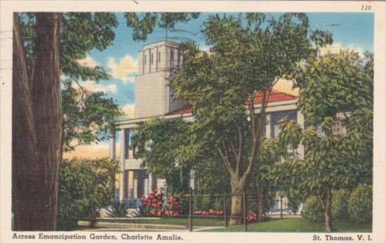 St Thomas Charlotte Amalie Across Emancipation Garden 1956