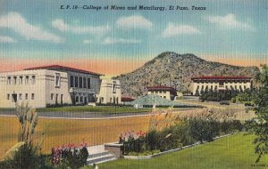 Postcard College of Mines Metallurgy El Paso Texas