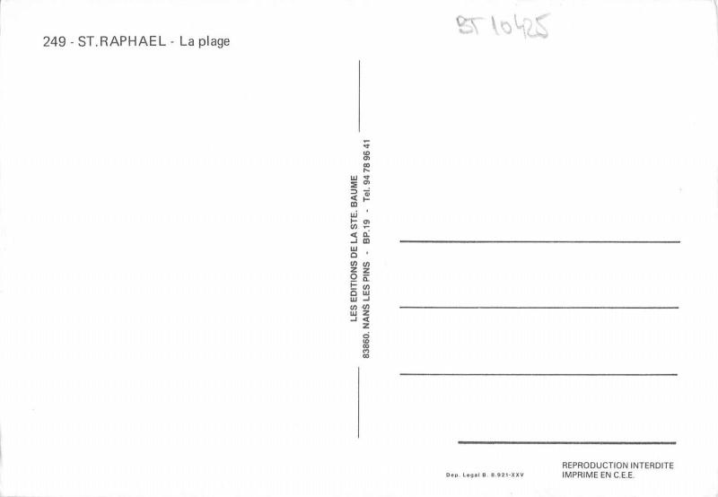BT10425 St raphael la plage          France