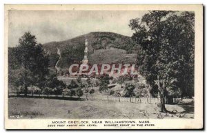 Old Postcard Mount Greylock Near Williamstown Mass Feet Above Sea Level