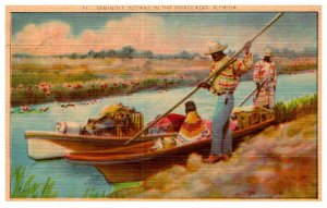 Seminole Indians in the Everglades Florida