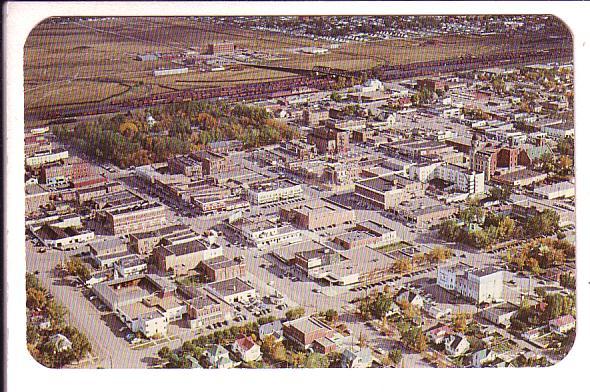 Aerial of Downtown, Lethbridge, Alberta, 