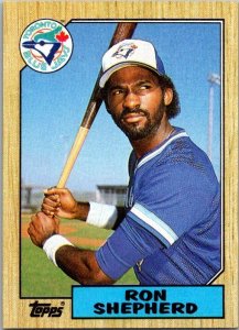 1987 Topps Baseball Card Ron Shepherd Toronto Blue Jays sk3425