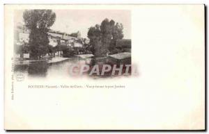 Poitiers Postcard Old Clain Valley View taken on the Joubert bridge