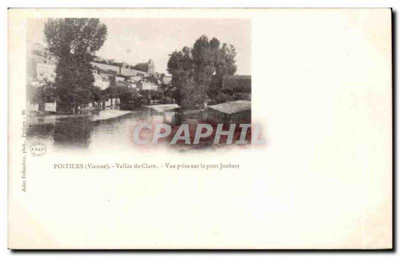 Poitiers Postcard Old Clain Valley View taken on the Joubert bridge