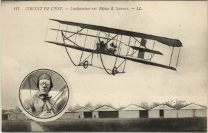 PC CPA AVIATION, LINDPAINTER SUR BIPLAN R. SOMMER, Vintage Postcard (b24183)