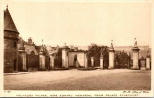 Scotland Holyrood Palace King Edward Memorial From Palace Forecourt