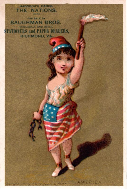 VICTORIAN TRADE CARD, THE NATIONS