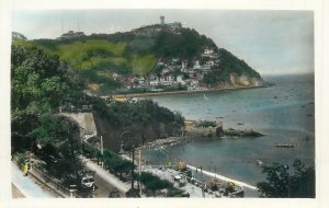 Postcard Spain San Sebastian general view from Miraconcha