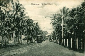 PC CPA SINGAPORE, GAYLAND ROAD, VINTAGE POSTCARD (b16284)