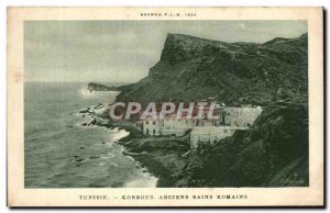 Old Postcard Tunisia Ancient Roman Baths Korbous