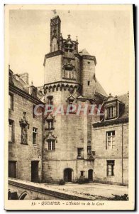 Old Postcard Quimper L & # 39Eveche view of the Court