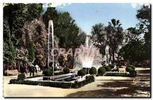 Africa - Africa - Morocco - Oujda - A view in the Public Garden - Old Postcard