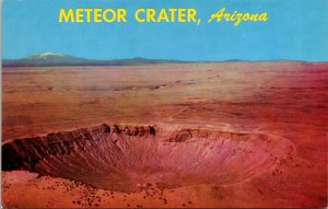 Meteor Crater Arizona AZ Great Canton Diablo VTG Postcard PM Cancel WOB Note 