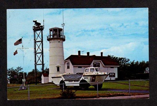 MA CHATHAM Lighthouse & Coast Guard Station Light House Massachusetts Postcard