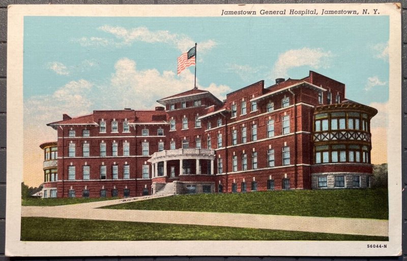 Vintage Postcard Jamestown General Hospital Jamestown New York