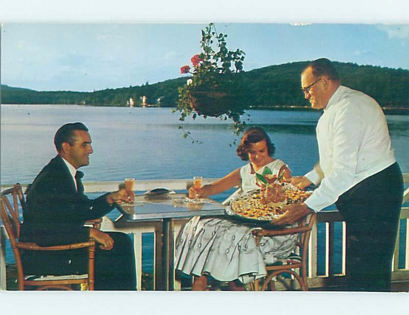 Pre-1980 RESTAURANT AT LAKE SPOFFORD HOTEL near Keene & Brattleboro NH F6838