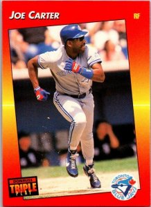 1992 Donruss Baseball Card Joe Carter Toronto Blue Jays