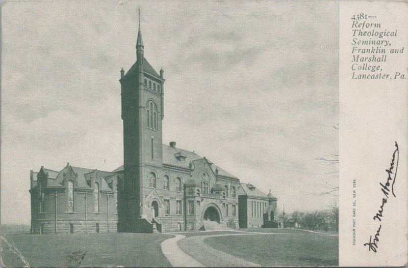 Postcard Reform Theological Seminary Franklin Marshall College Lancaster PA