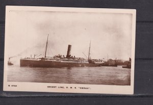 GREAT BRITAIN,  R.M.S. OMRAH, ORIENT LINE, c1910 ppc., unused.