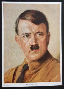 GERMANY THIRD 3rd REICH ORIGINAL CARD HITLER PORTRAIT SIGNED HANS TOEPPER