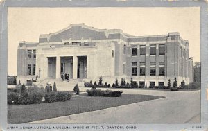 Army Aeronautical Museum Wright Field Dayton, Ohio USA View Postcard Backing 