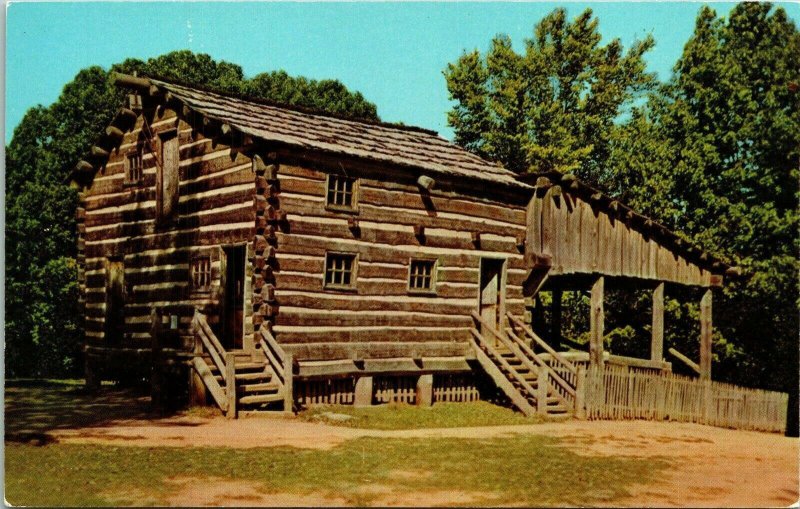 Hills Carding Mill Wool House Lincolna New Salem Illinois IL Postcard Curteich 