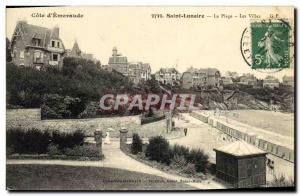 Old Postcard Saint Lunaire The Beach Villas